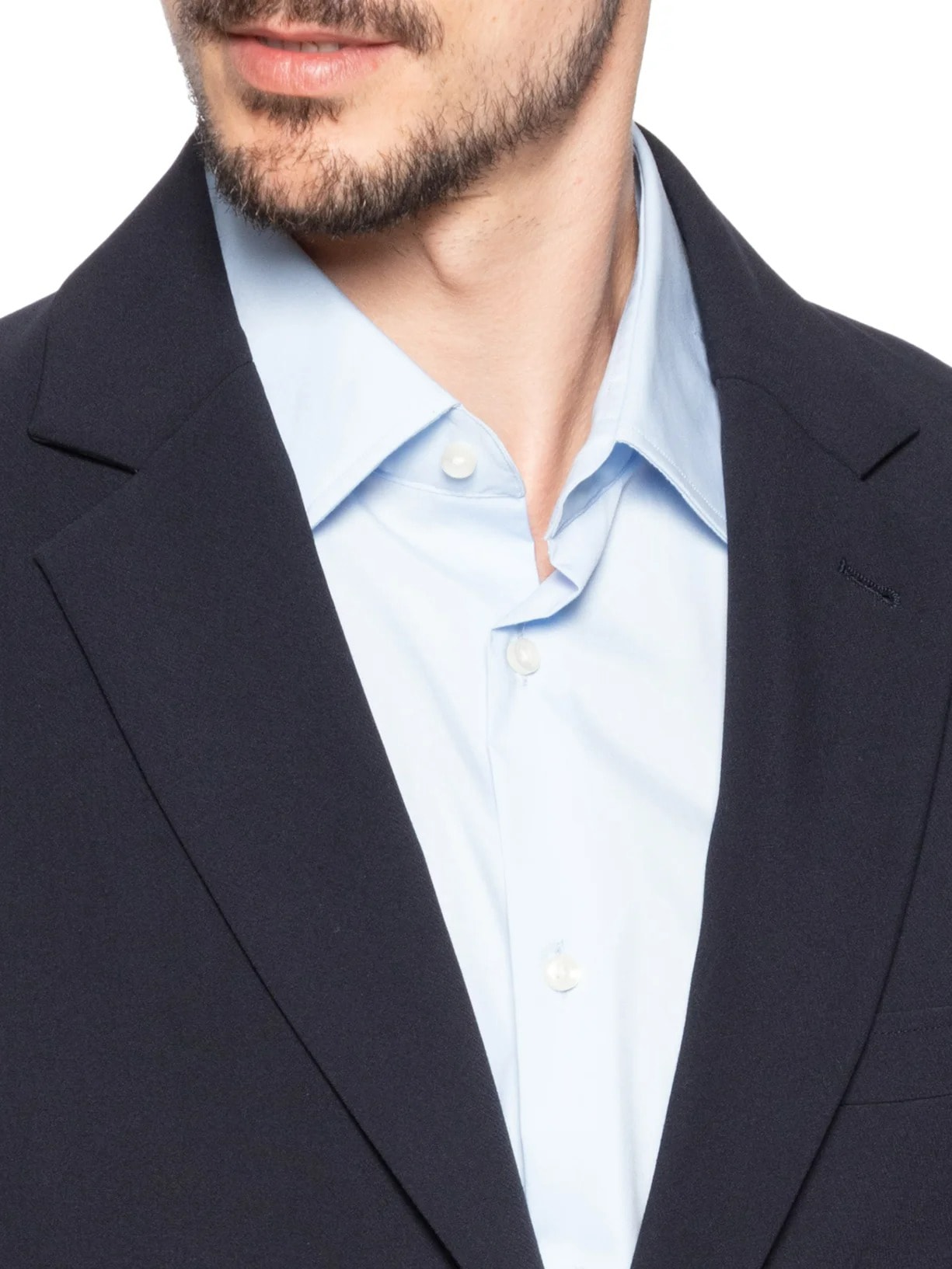 Blazer Masculino Com Zíper Azul Emporio Armani