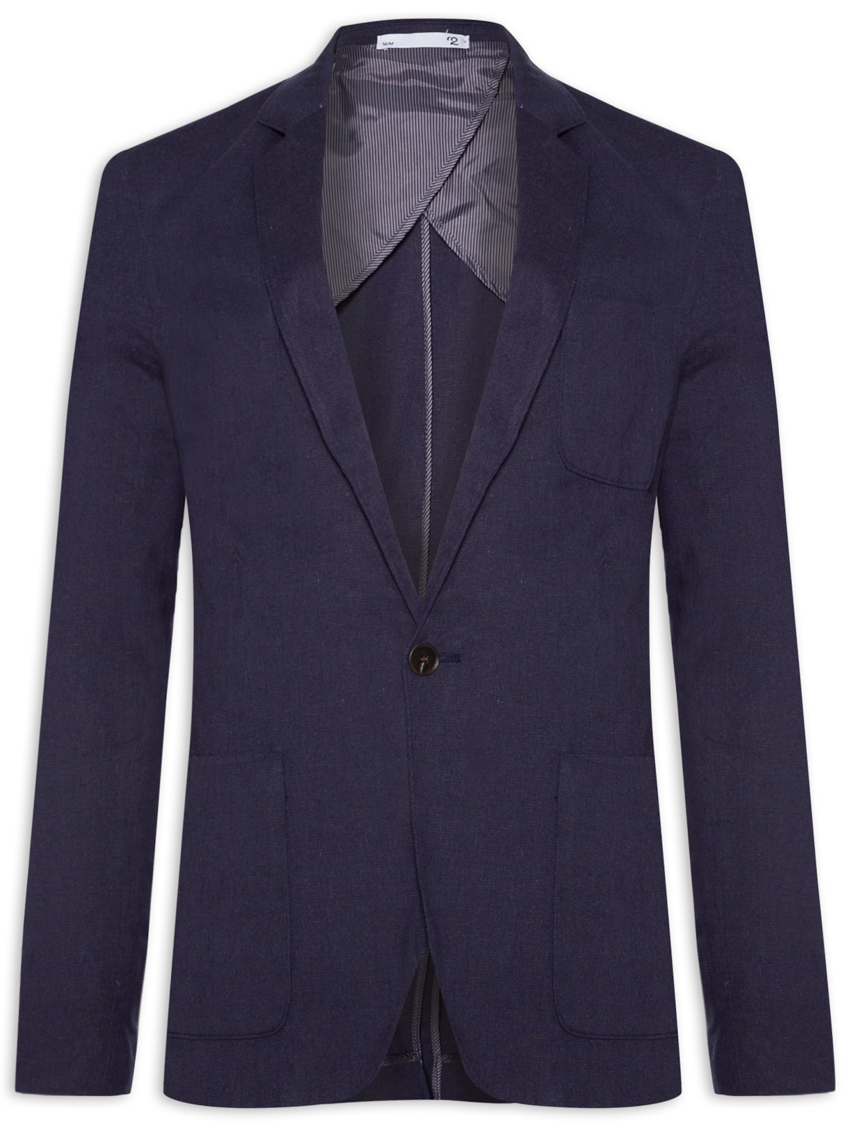 Blazer Masculino Em Linho - Azul