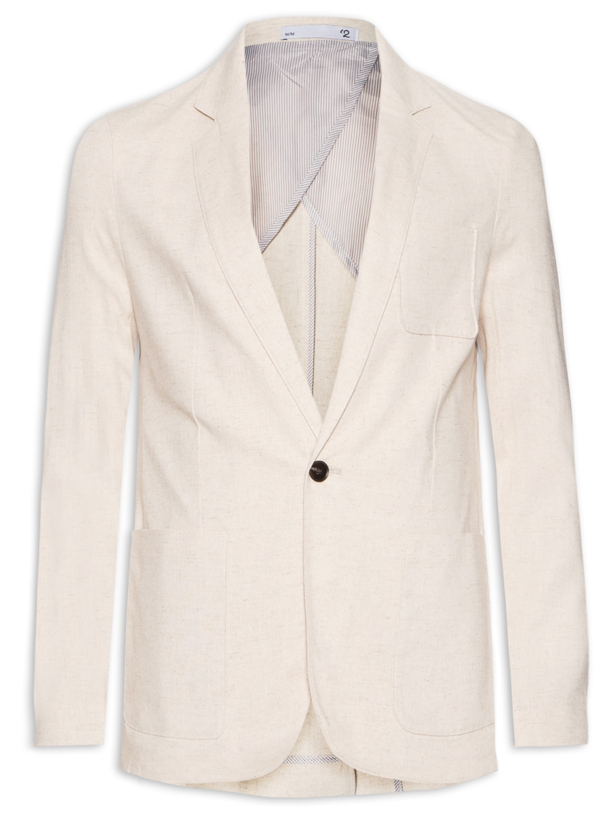 Blazer Masculino Em Linho - Bege