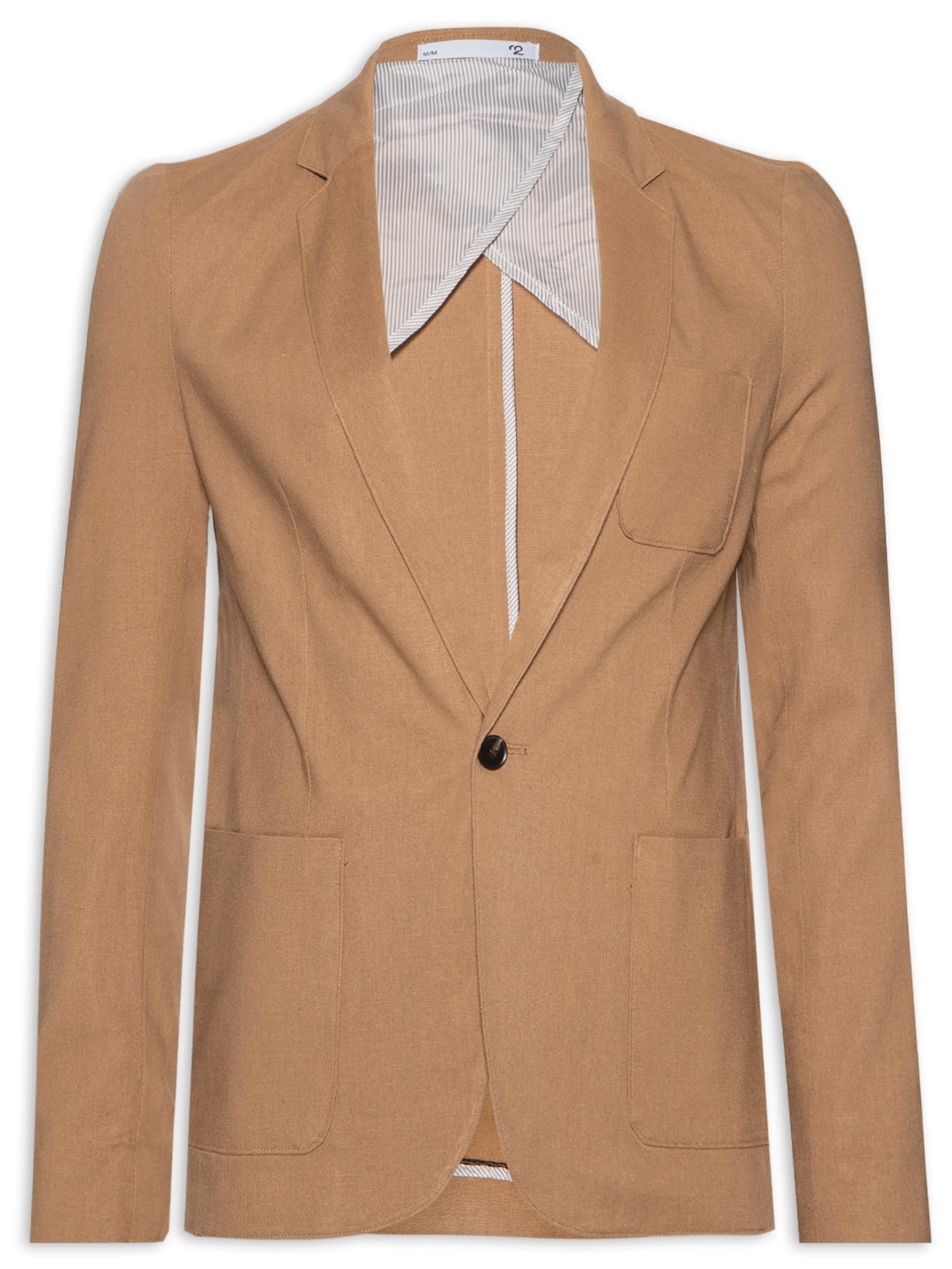 Blazer Masculino Em Linho - Marrom