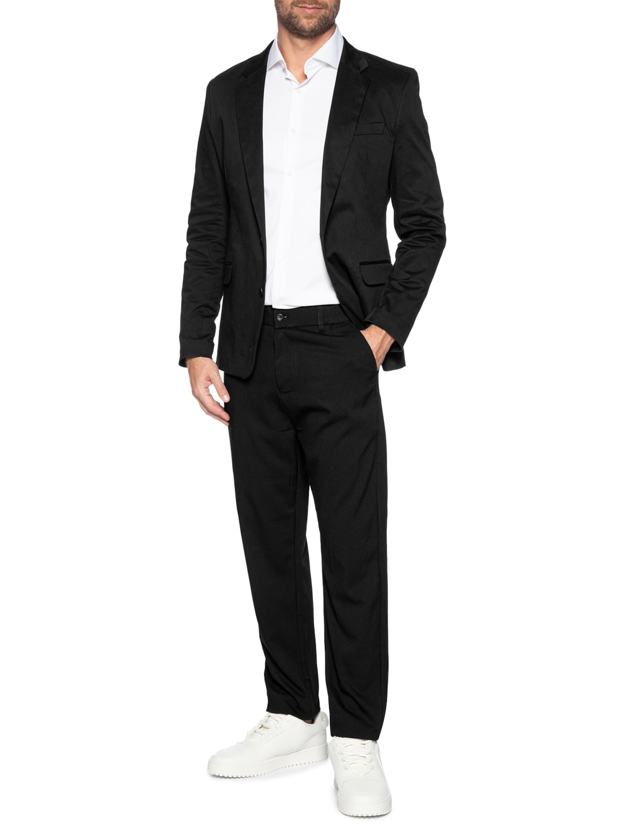 Blazer Masculino Essentials Extreme Slim Preto Calvin Klein - White Label