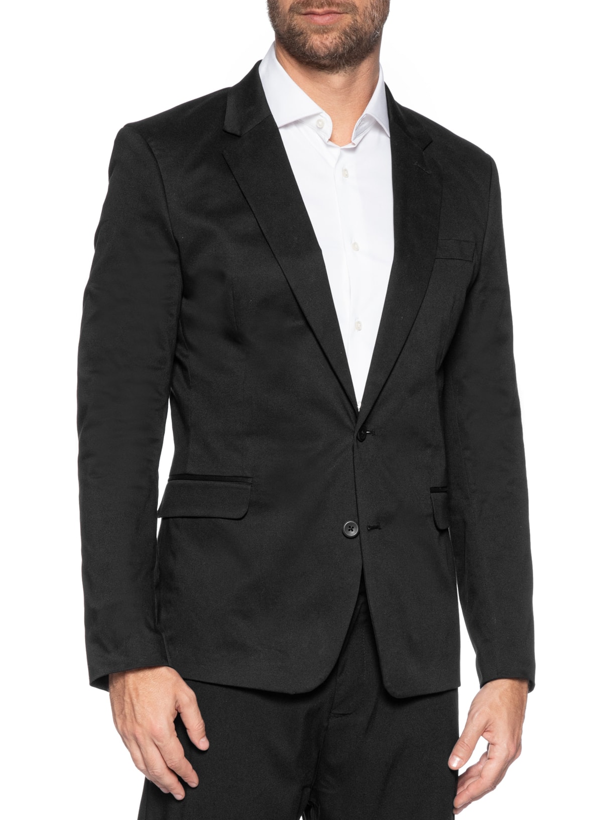 Blazer Masculino Essentials Extreme Slim Preto Calvin Klein - White Label