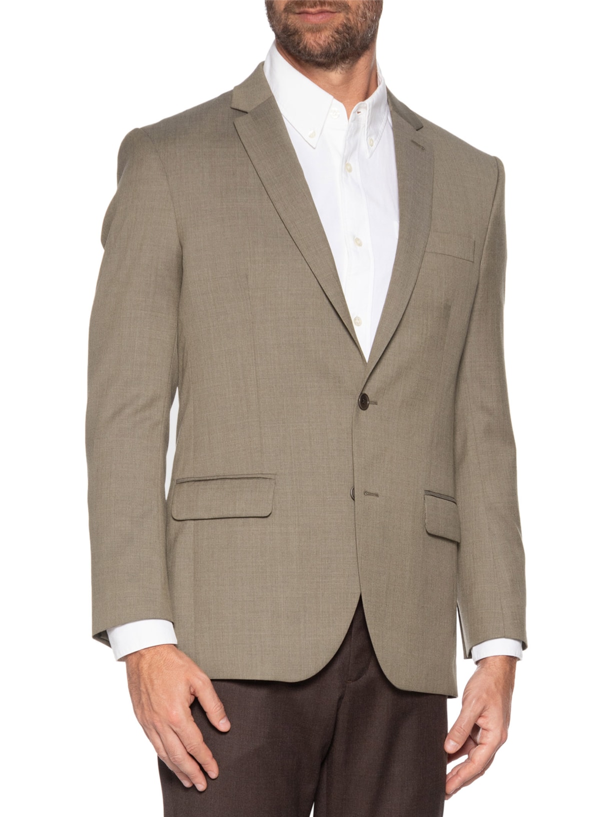 Blazer Masculino Lã Bege Ricardo Almeida