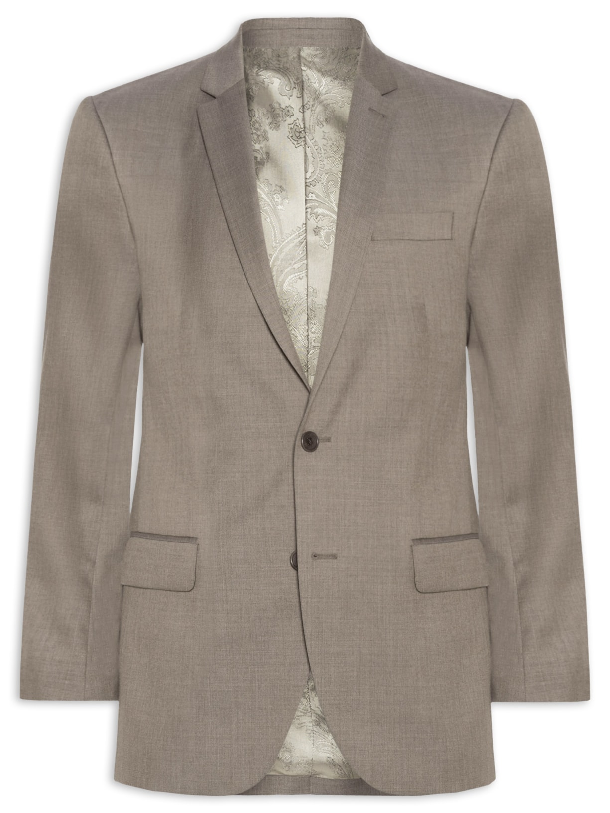Blazer Masculino Lã Bege Ricardo Almeida