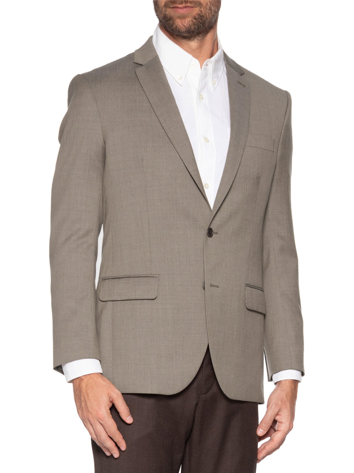 Blazer Masculino Lã Bege Ricardo Almeida