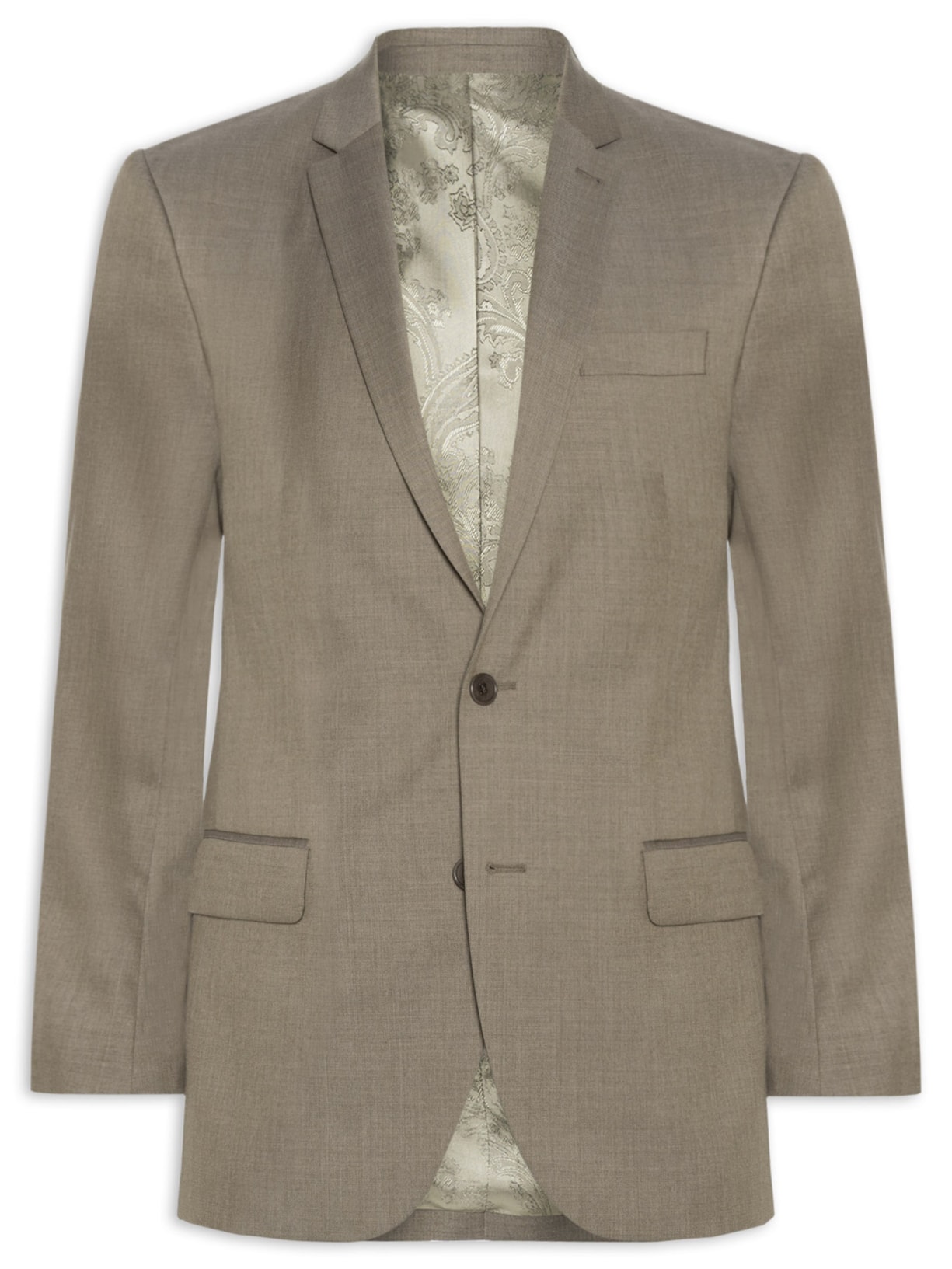 Blazer Masculino Lã Bege Ricardo Almeida