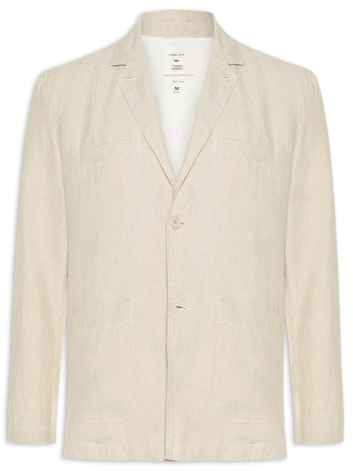 Blazer Masculino Linen Classic New - Bege