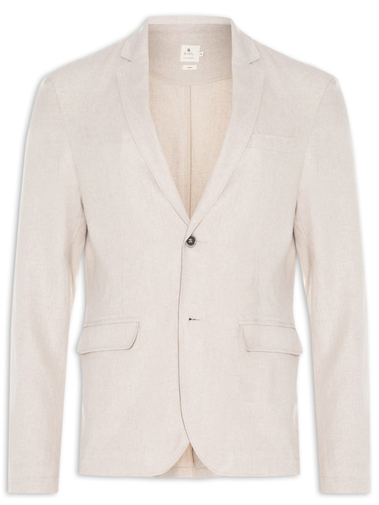 Blazer Masculino Linho Clássico - Bege