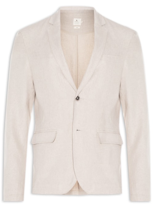 Blazer Masculino Linho Clássico - Bege