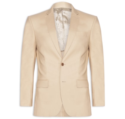 Blazer Masculino Live Liso - Bege