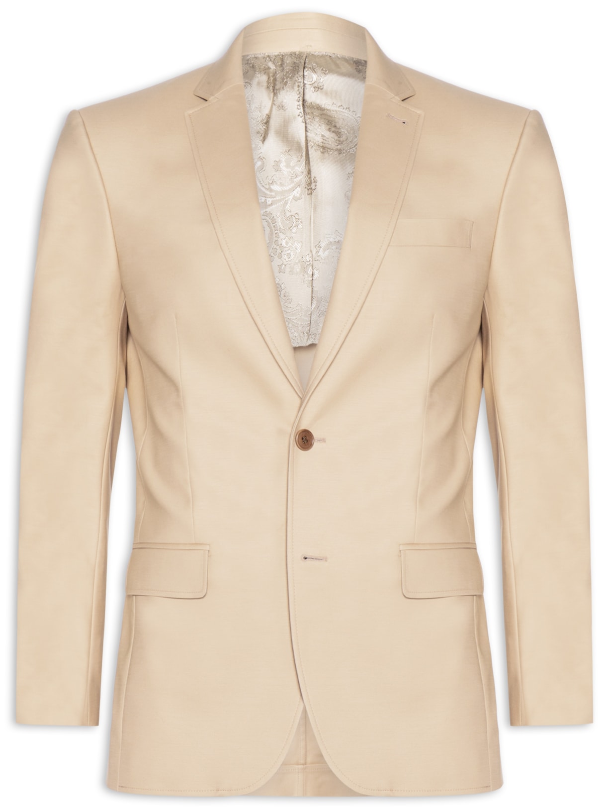 Blazer Masculino Live Liso - Bege
