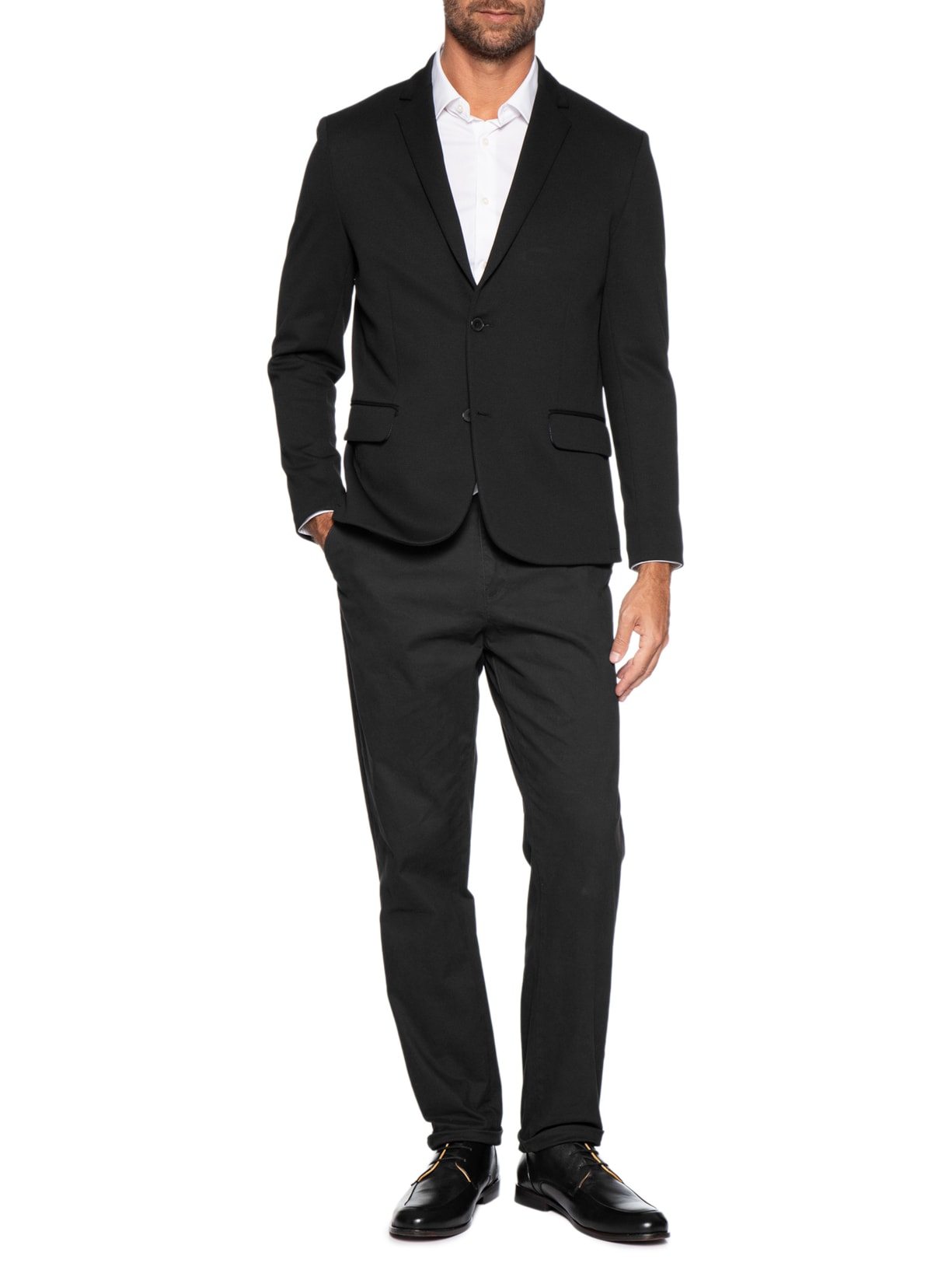 Blazer Masculino Malha Power – Preto Sergio K