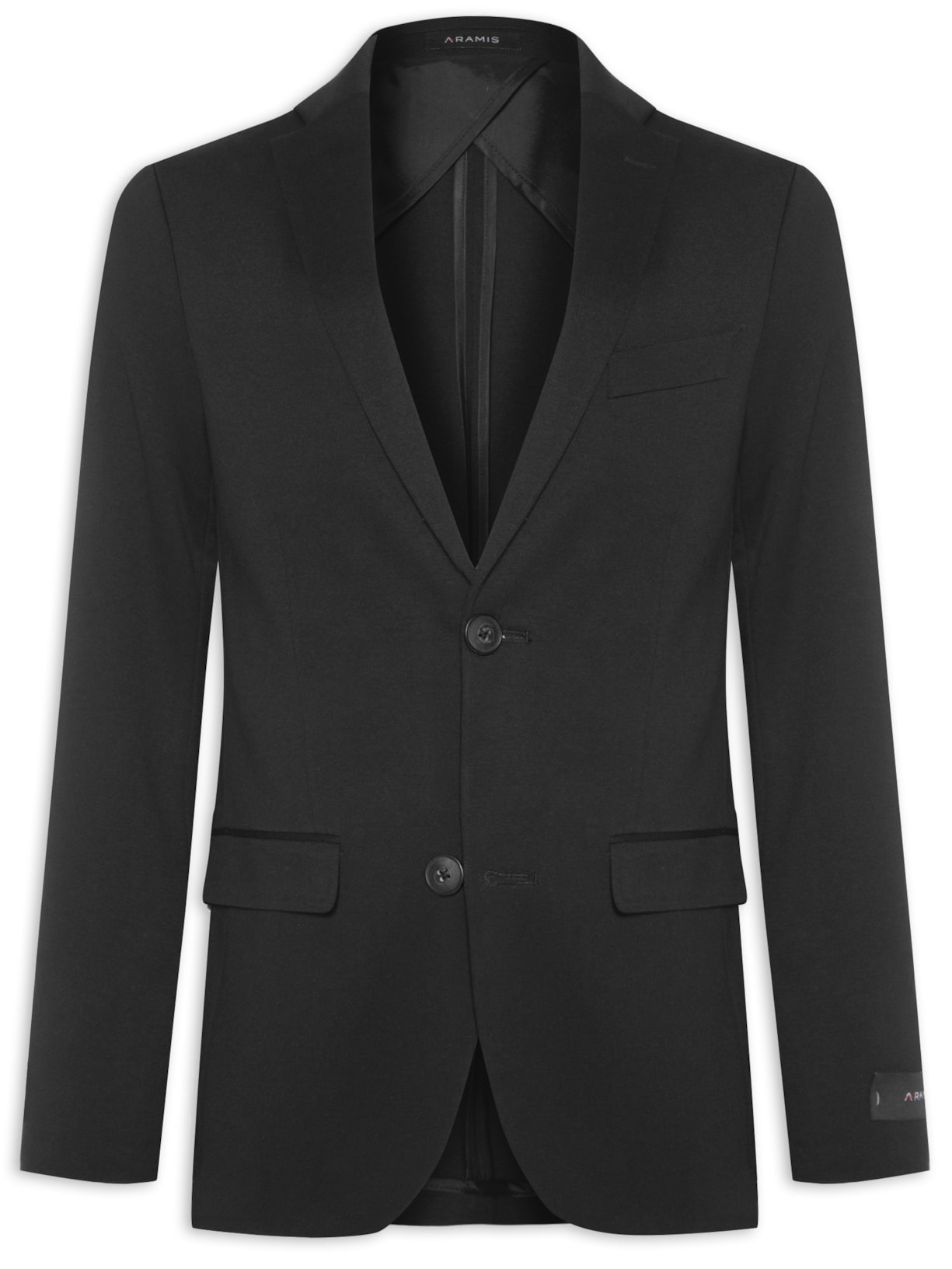 Blazer Masculino Malha Super Slim Liso - Preto