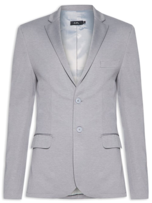 Blazer Masculino Moletom Cidade - Cinza