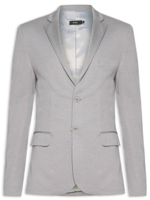 Blazer Masculino Moletom Cidade - Cinza