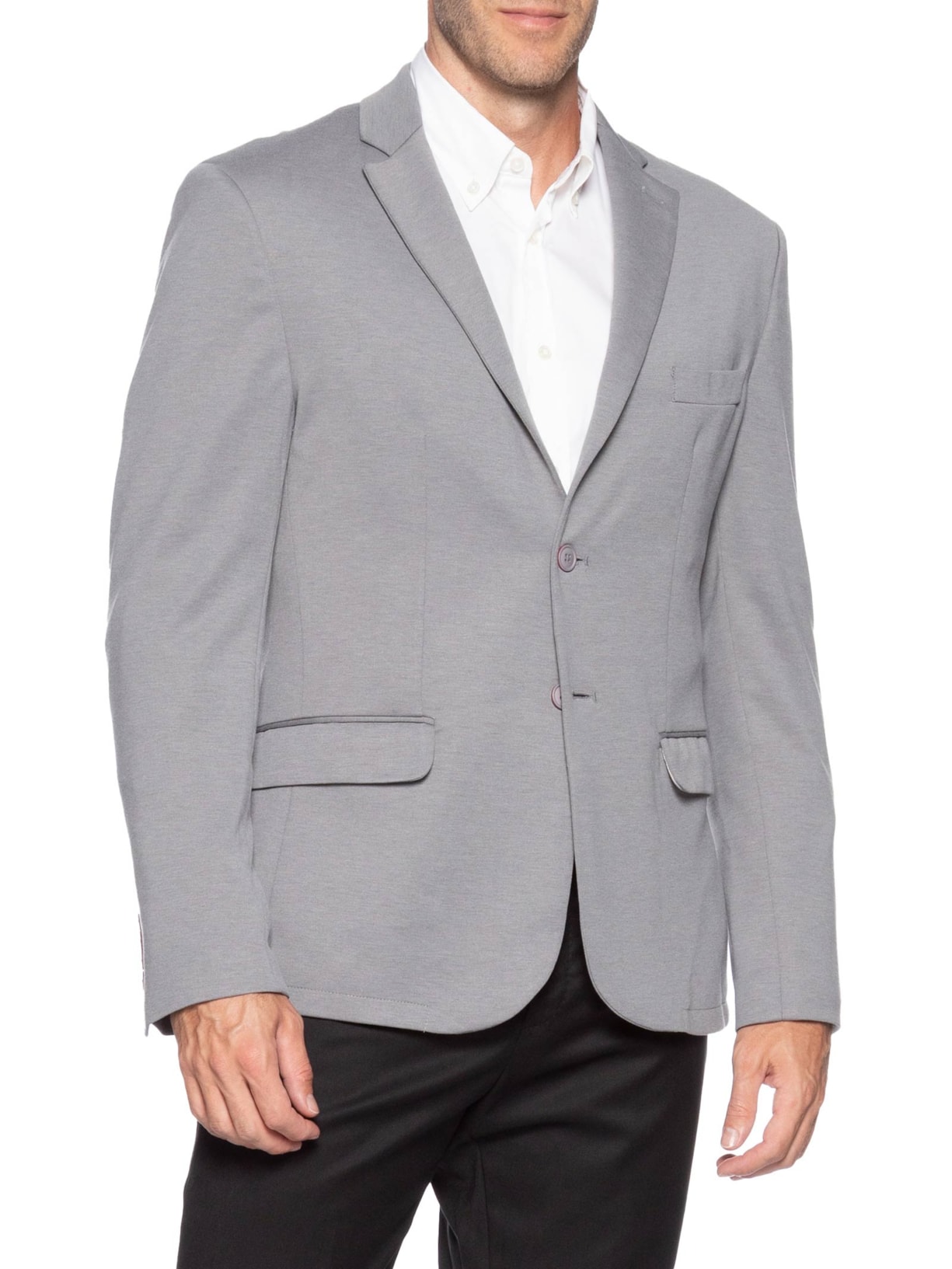 Blazer Masculino Moletom Cidade Cinza Foxton