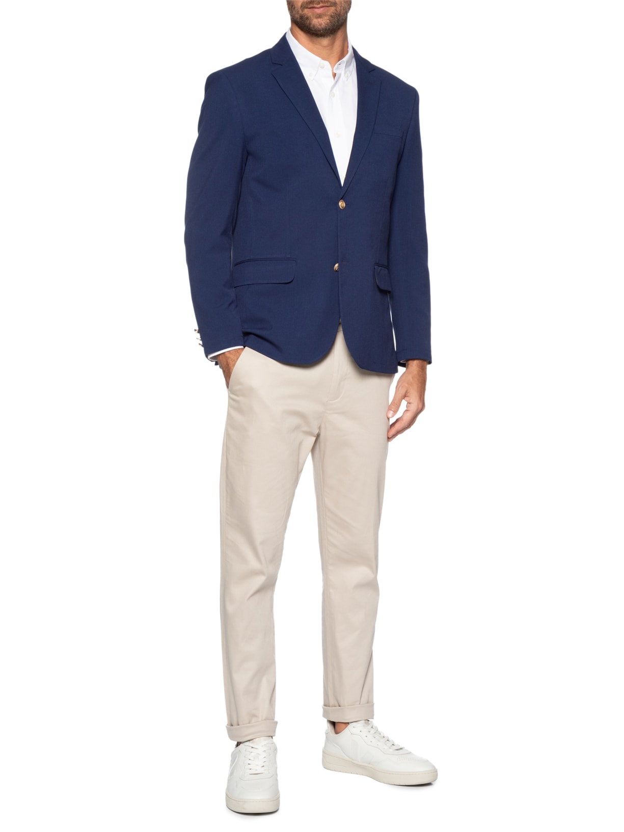 Blazer Masculino Royal Navy Azul Sergio K