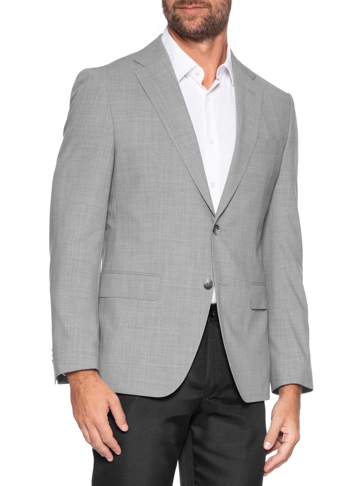 Blazer Masculino Slim Fit H-Hutson Cinza Boss