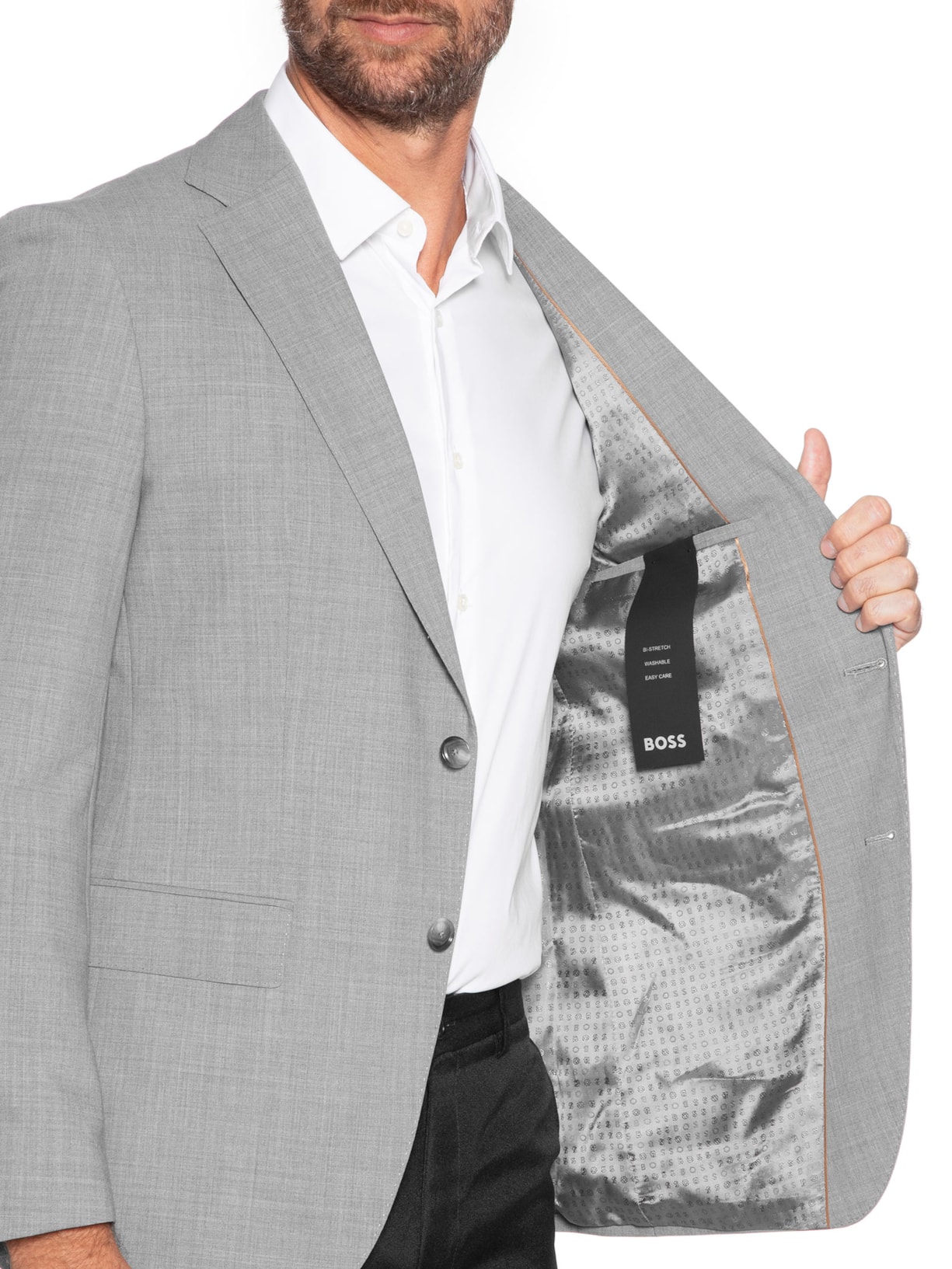 Blazer Masculino Slim Fit H-Hutson Cinza Boss