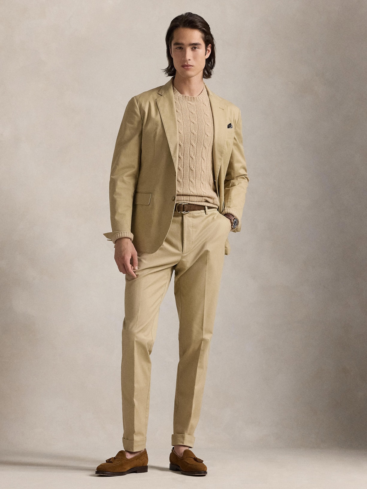 Blazer Masculino Social P2B NT Chino Bege Polo Ralph Lauren