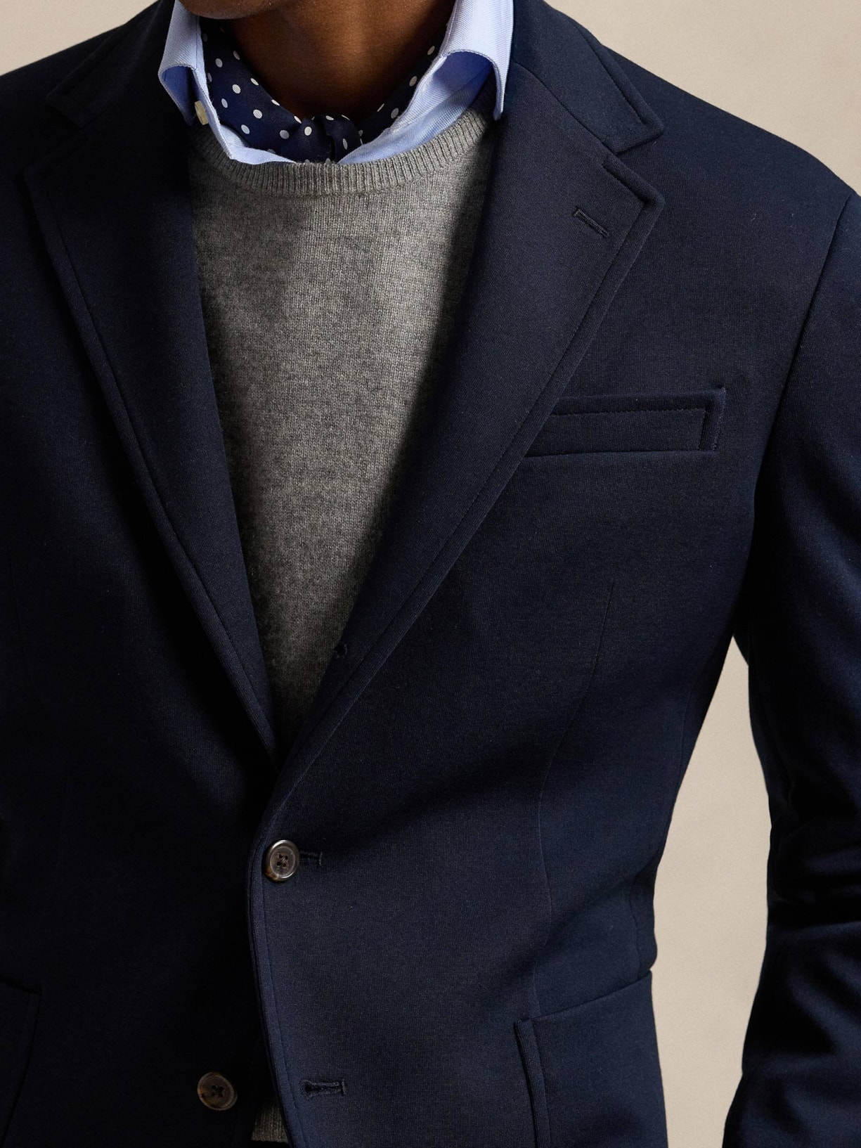 Blazer Masculino Social Psyale-Single Breasted Azul Polo Ralph Lauren