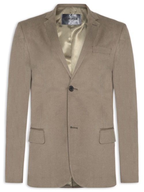 Blazer Masculino Veludo Cotelê – Marrom