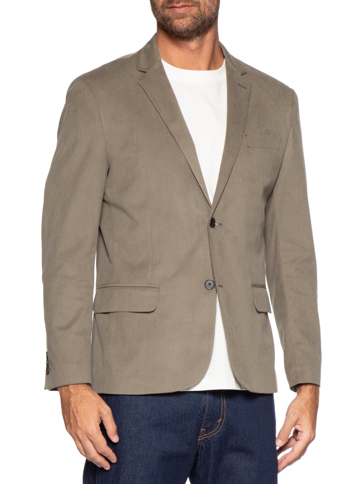 Blazer Masculino Veludo Cotelê – Marrom Sergio K
