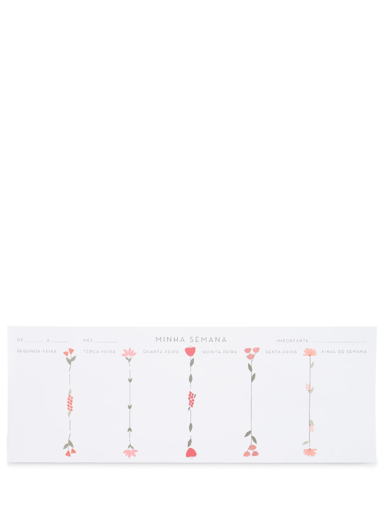 Bloco Notepad Teodora Em Papel Offset - Branco