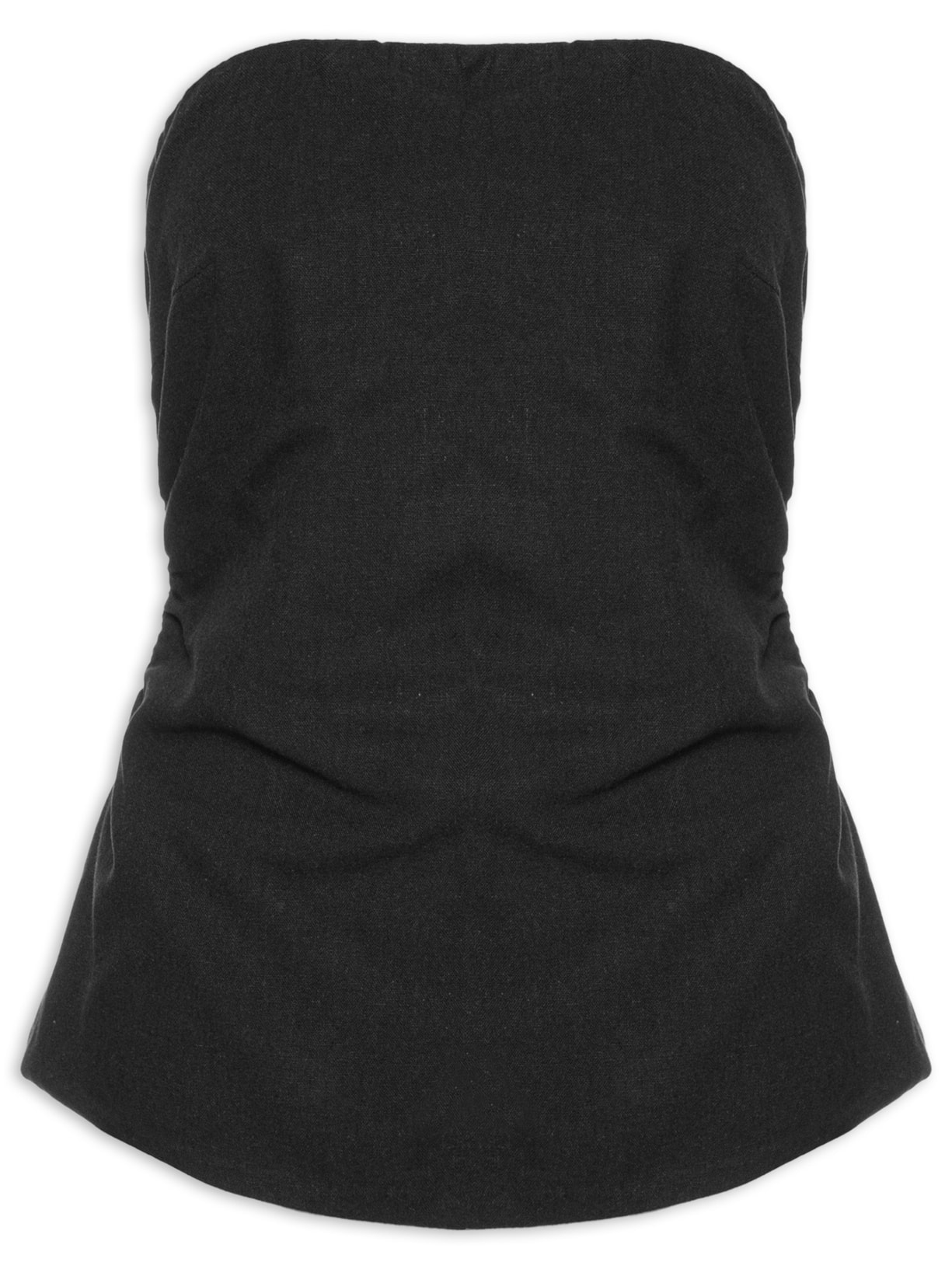 Blusa Alfaiataria Sem Alça - Preta