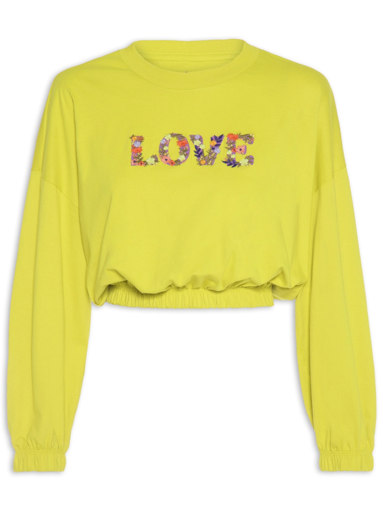 Blusa Bordado Love - Verde