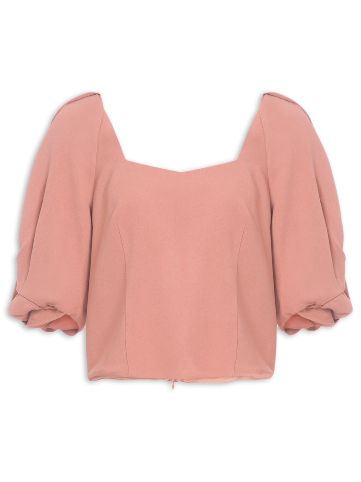 Blusa Box Crepe Iorane - Rosa
