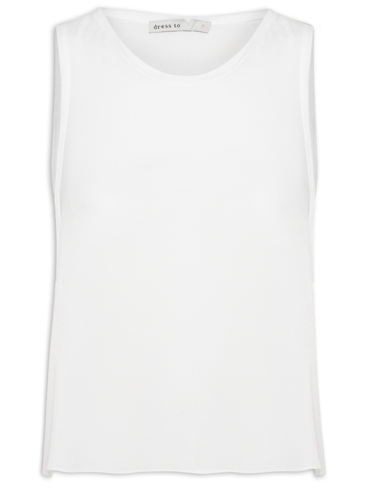 Blusa Crepe Acabamento À Fio - Branco