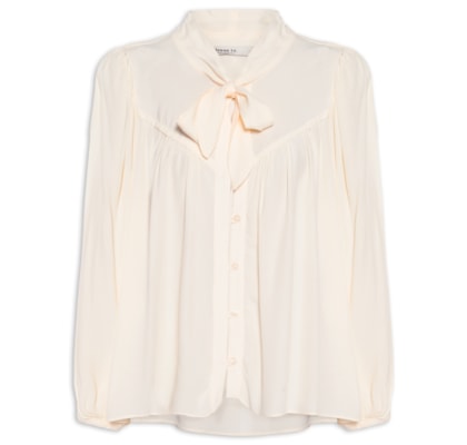 Blusa Crepe com Pregas Feminina – Amarelo