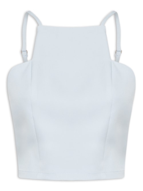 Blusa Cropped Feminina - Azul
