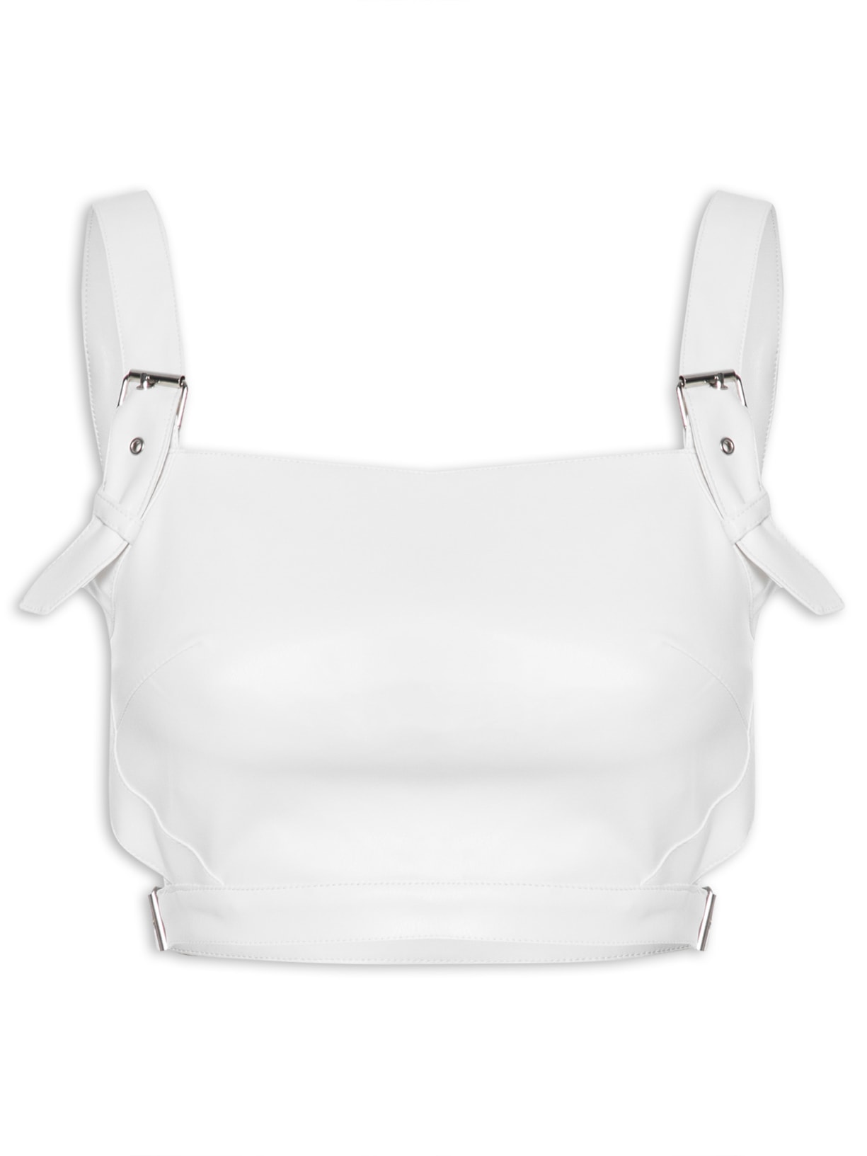 Blusa Cropped Feminina - Branco