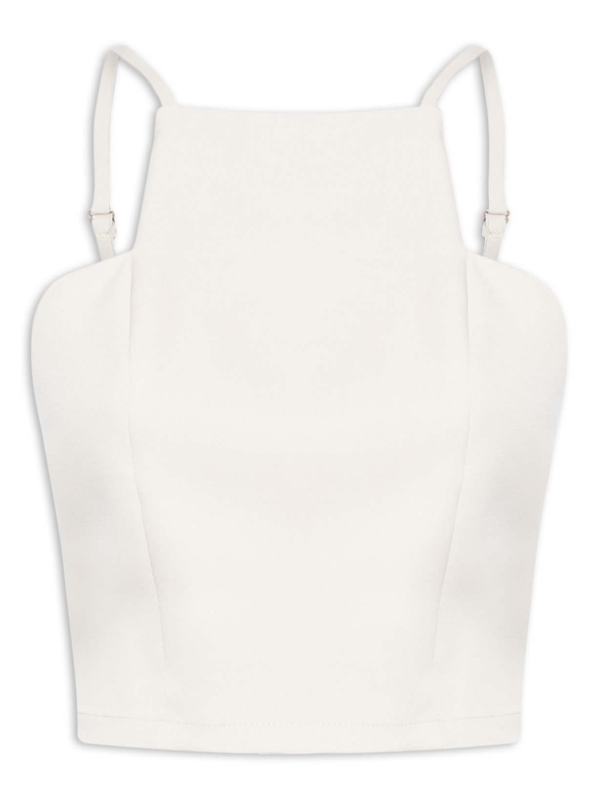 Blusa Cropped Feminina - Off White