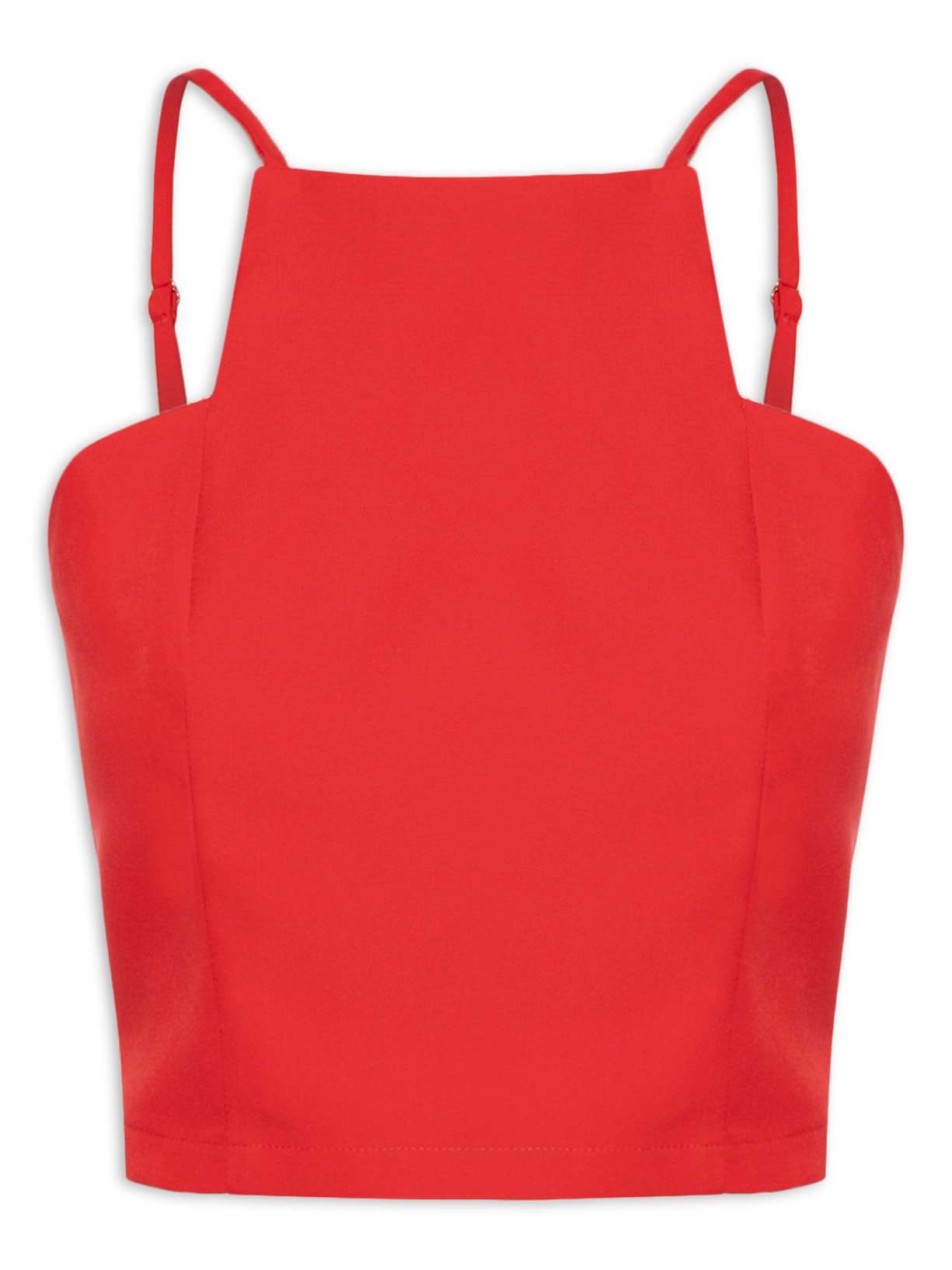 Blusa Cropped Feminina - Vermelho