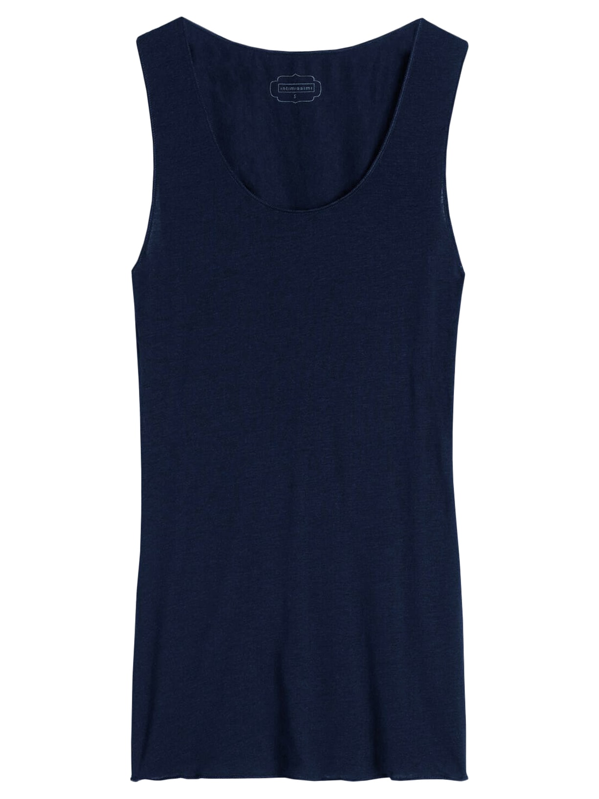 Blusa De Alças Largas Em Modal Cashmere Ultralight - Azul