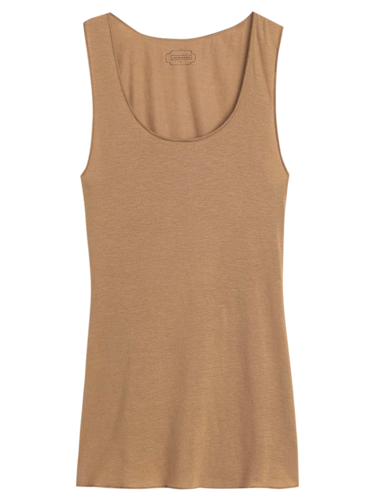 Blusa De Alças Largas Em Modal Cashmere Ultralight - Bege