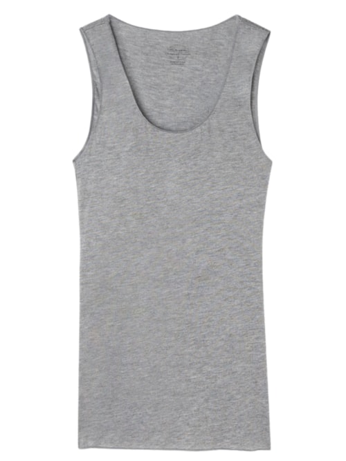 Blusa De Alças Largas Em Modal Cashmere Ultralight - Cinza