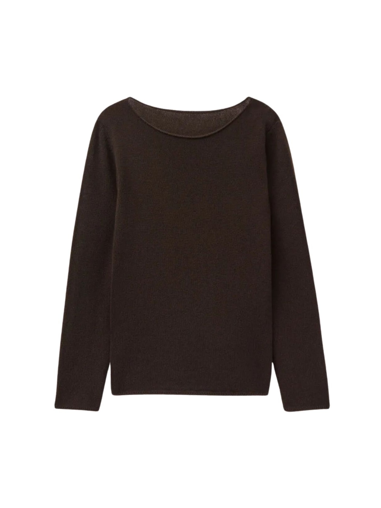 Blusa De Manga Comprida 100% Cashmere Marrom Intimissimi