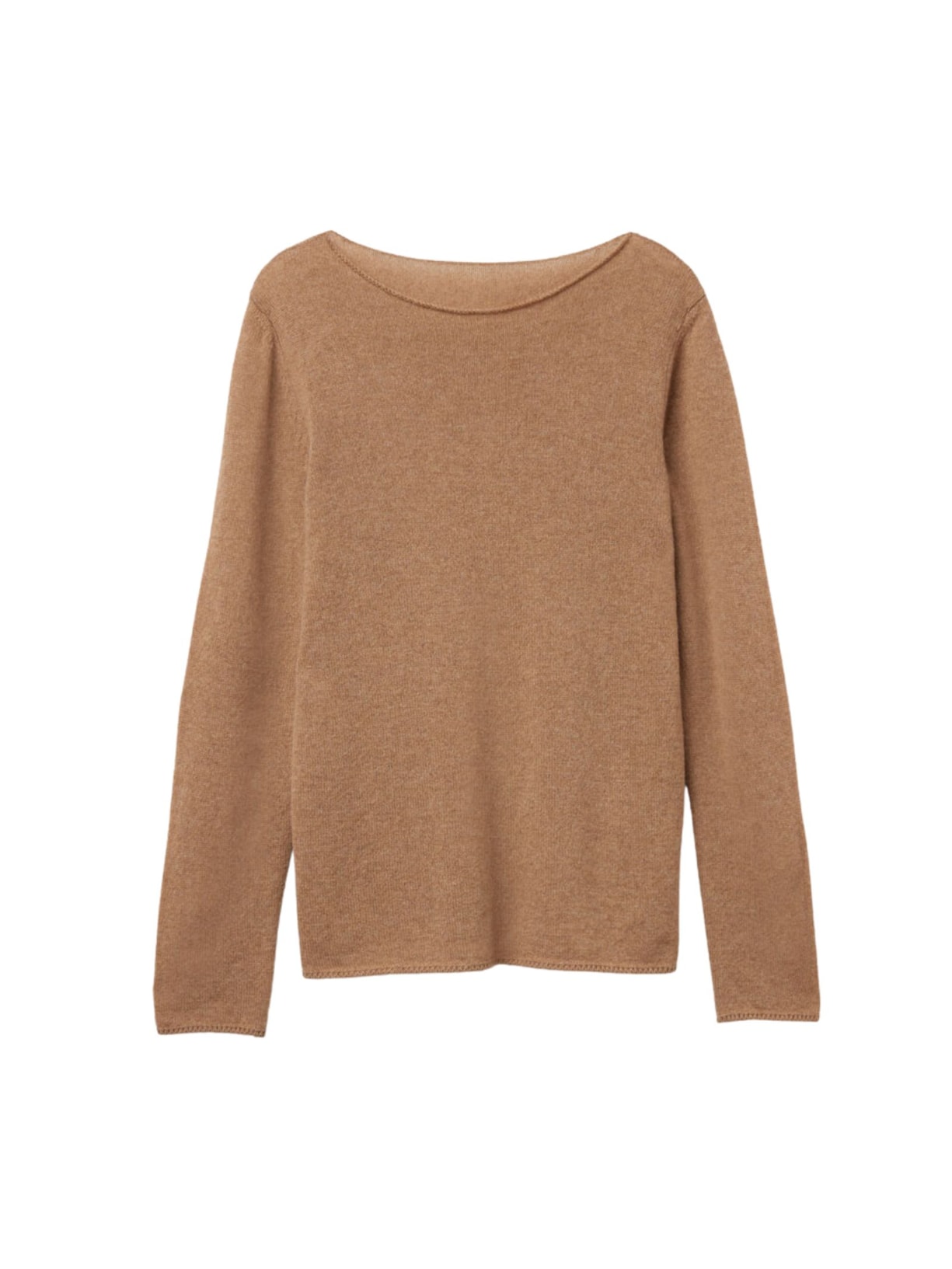 Blusa De Manga Comprida 100% Cashmere Marrom Intimissimi