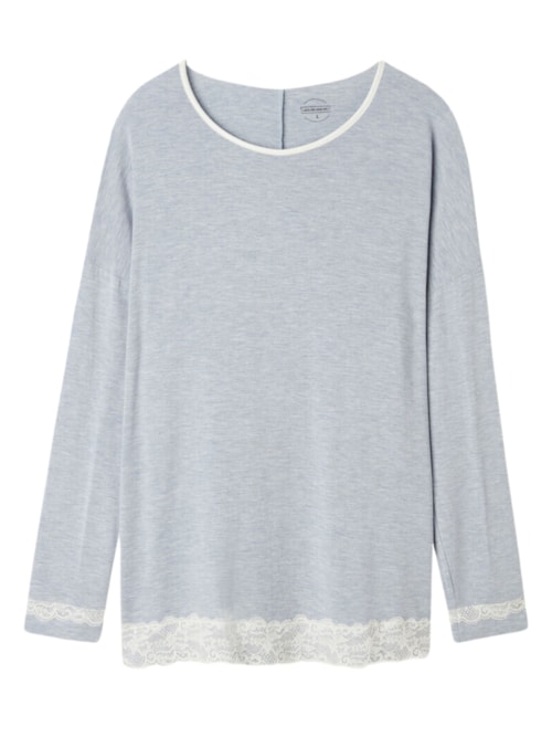 Blusa De Manga Comprida - Azul