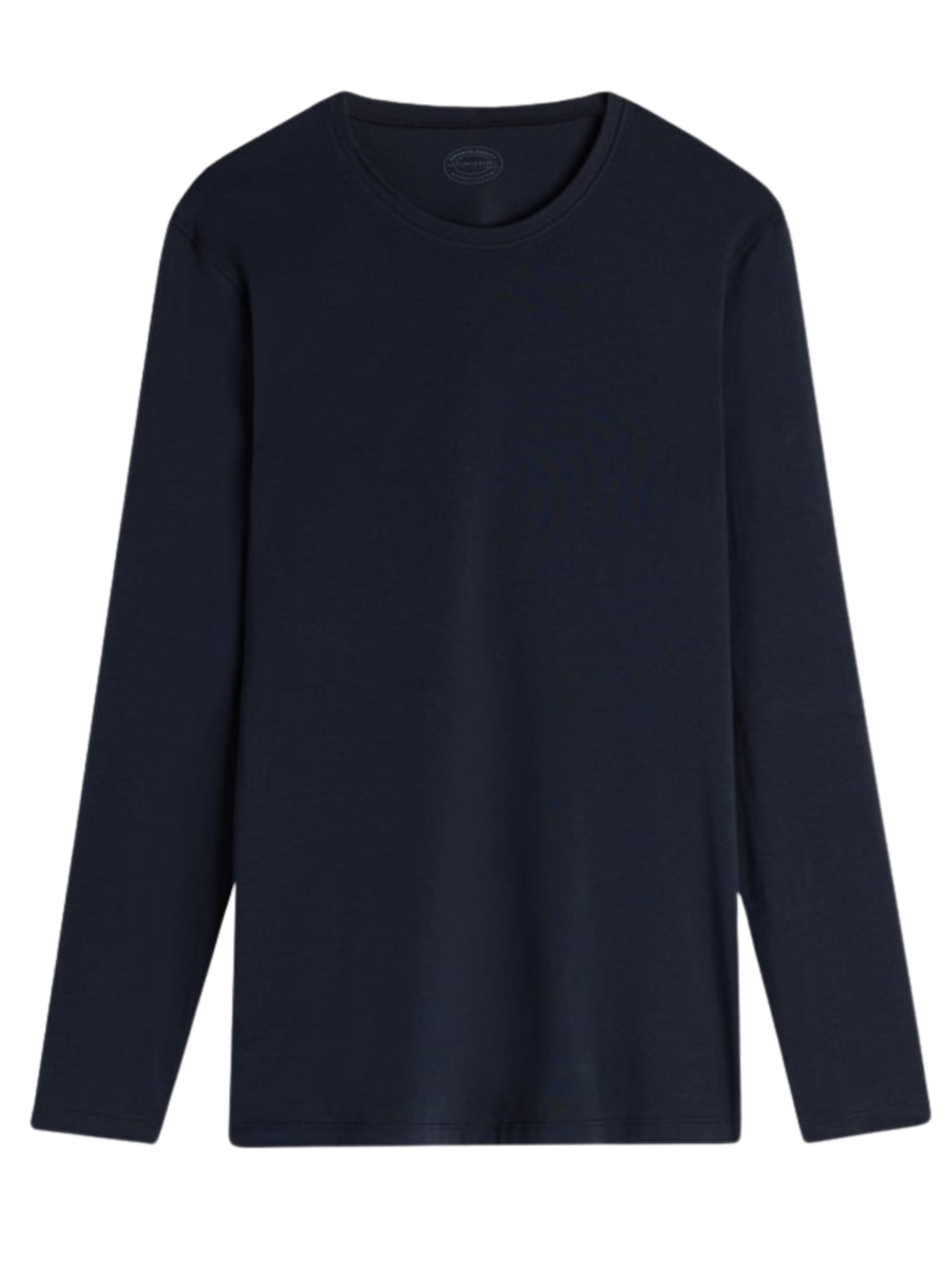 Blusa De Manga Comprida De Algodão Supima Elástico - Azul