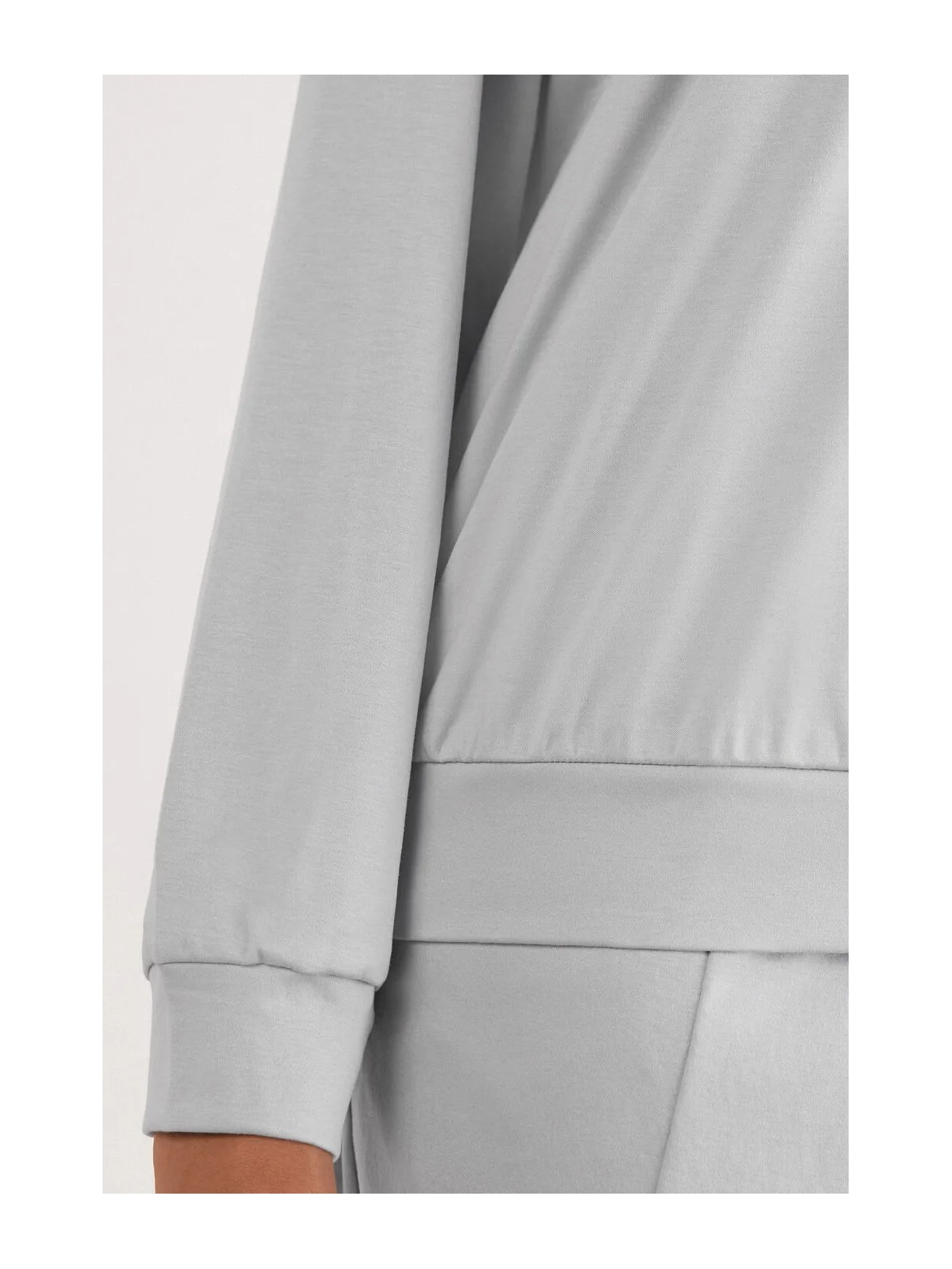 Blusa De Manga Comprida Em Algodão Elevated Cotton Cinza Intimissimi