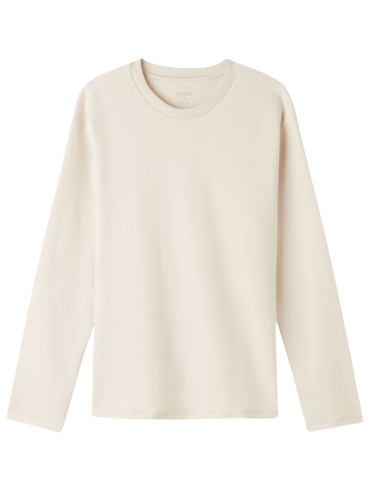 Blusa De Manga Comprida Em Algodão - Off-White