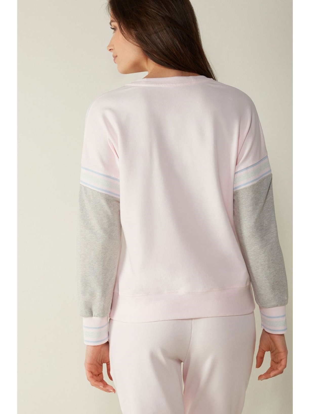 Blusa De Manga Comprida Em Algodão Orgânico Day Off Rosa Intimissimi