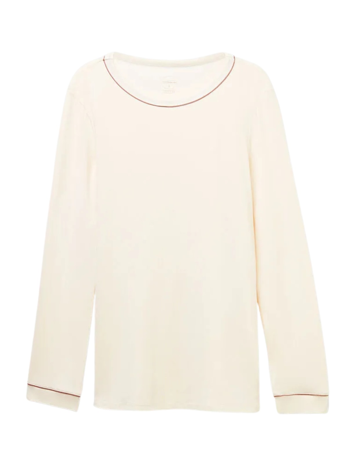 Blusa De Manga Comprida Em Modal - Off-White