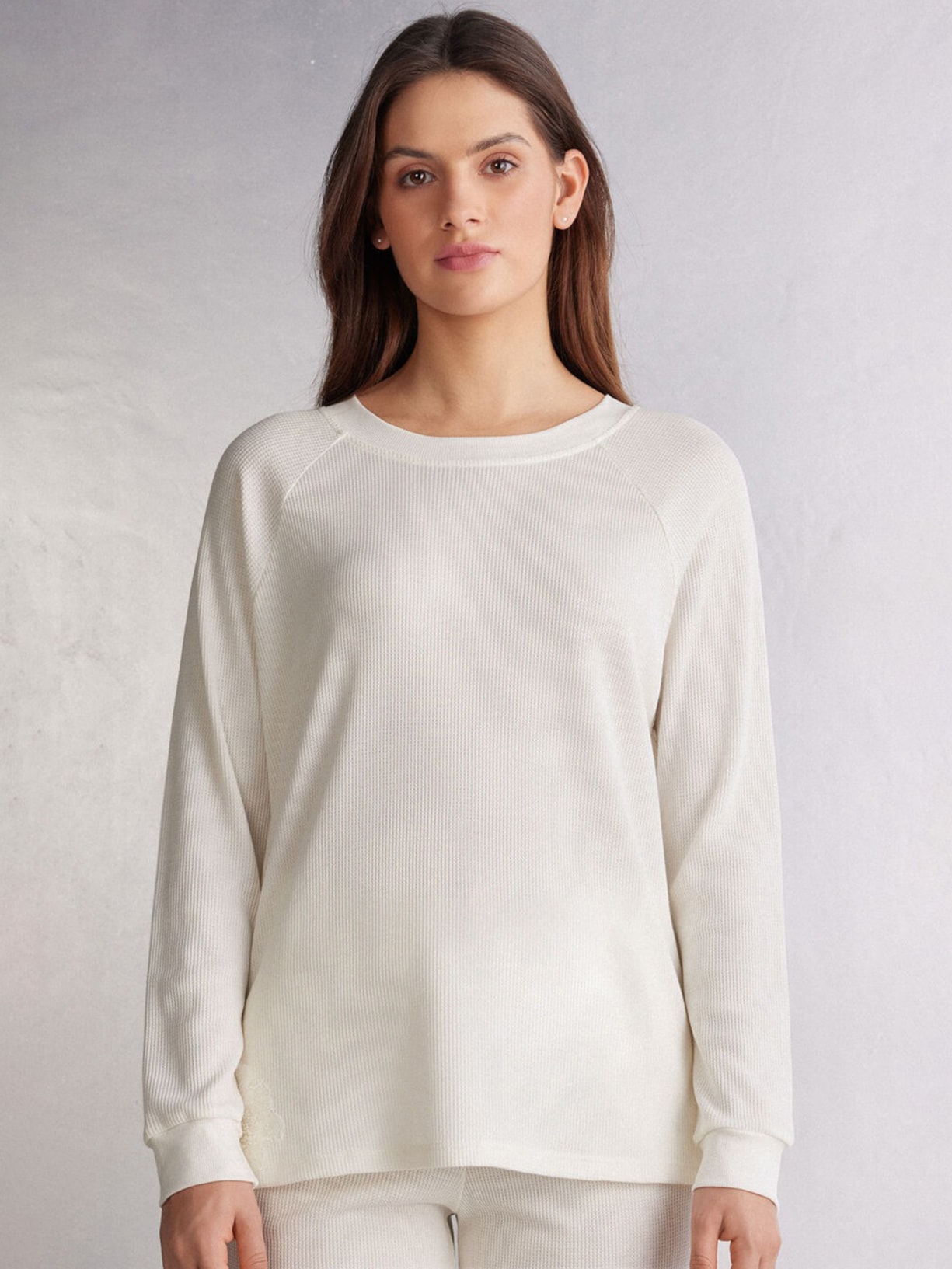 Blusa De Manga Comprida Glisten In The Light Marfim Intimissimi