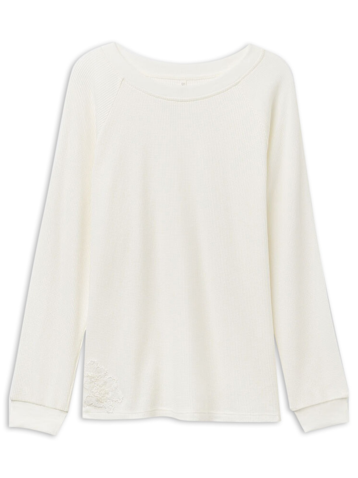 Blusa De Manga Comprida Glisten In The Light - Marfim
